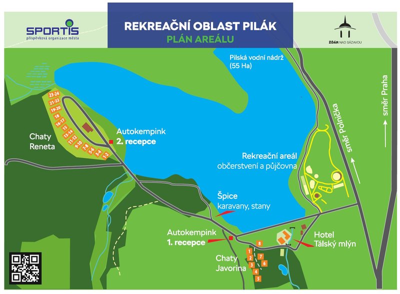 Rekreační areál Pilák (půjčovna sportovních potřeb)